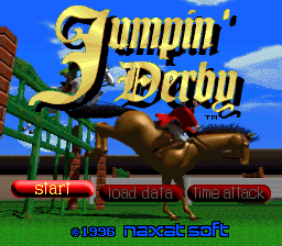 Jumpin' Derby (Japan) Title Screen